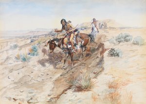 Indian Braves, 1899 af Charles Marion Russell