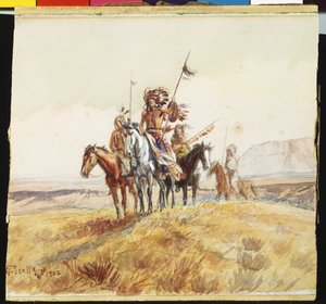 Indian War Party, 1902 af Charles Marion Russell