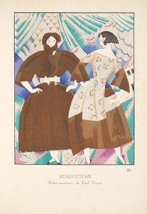 Hindoustan, fra en samling af modeplader, 1920 (pochoir-tryk) af Charles Martin