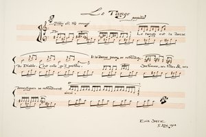 Musikalsk partitur til Le Tango, fra Sports & Entertainment, pub. 1914 (stenciltryk) af Charles Martin