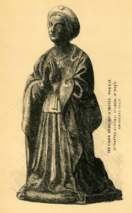 The Virgin Annunciate, marmorstatue, 1519, 1881. af Charles Martin Hodges