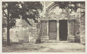 Kirken i Villeneuve le Comte, Seine-et-Marne (Kirken i Villeneuve le Comte, Seine-et-Marne) af Charles Marville