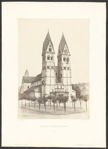 Castors kirke i Coblentz af Charles Marville