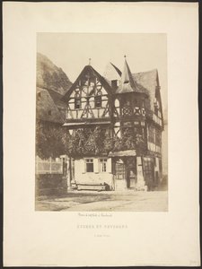 Studier og landskaber: Hus fra det 16. århundrede i Baccharah af Charles Marville