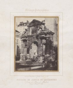 Springvand i Jardin du Luxembourg (Grotten Marie de Medici) af Charles Marville
