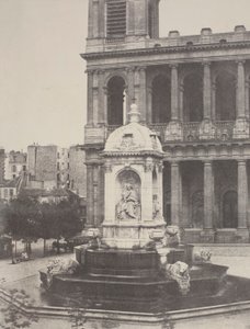 Fontæne ved St. Sulpice af Charles Marville