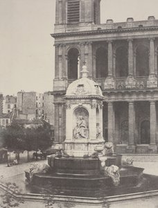Fontæne ved St. Sulpice, 1851. af Charles Marville