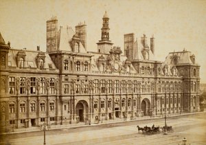 Rådhuset, Paris af Charles Marville