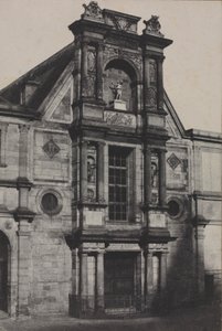 Portico af Château dAnet, nu på Ecole des Beaux-Arts, Paris, 1851. af Charles Marville