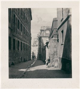 Rue Chartière (impasse Chartière) fra rue de Reims af Charles Marville