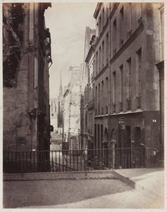Rue Jean-de-Beauvais. Udsigt fra Rue des Écoles mod Boulevard Saint-Germain, under anlæg af Charles Marville