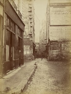 Rue Tirechappe, set fra rue Saint-Honoré af Charles Marville