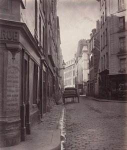 Rue de la Bucherie, du cul de sac Saint-Ambroise (femte arrondissement),1866-1868 (foto) af Charles Marville