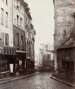 Rue de la Montagne-Sainte-Geneviève nær skæringspunktet mellem Rue LaPlace..., 186569. af Charles Marville