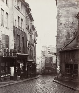 Rue de la Montagne-Sainte-Geneviève nær krydset mellem Rue Laplace af Charles Marville