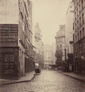 Rue des Lombards, fra rue des Lavandières Sainte-Opportune,1864 (foto) af Charles Marville