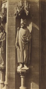 Statue af Clovis, Sainte-Clotilde-kirken, Paris af Charles Marville