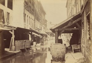 [Garveri ved bredden af Bièvre] / [Bièvre og garverierne, nu en kloak]. af Charles Marville