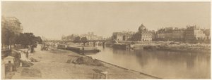 Seinen fra Pont du Carrousel med udsigt til Notre Dame, 1853 (foto) af Charles Marville