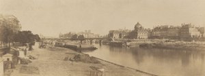 Seinen fra Pont du Carrousel ser mod Notre Dame, 1853. af Charles Marville