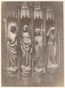 Dyderne, der knuser lasterne, Strasbourg-katedralen af Charles Marville
