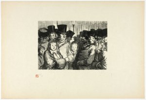 Boulevard du Temple ved midnat, fra Tirage Unique de Trente-Six Bois af Charles Maurand