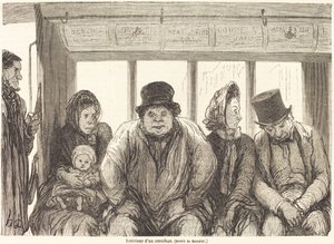 Interiør af en omnibus [nederste halvdel]