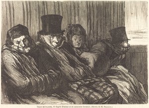 sjovt tog af Charles Maurand after Honoré Daumier
