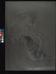 Tallerken til La Rose Thé (Terosen) (stål) af Charles Maurin