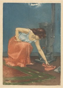 The Slippers (farveætsning og akvatinte) af Charles Maurin
