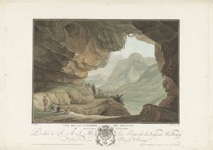 Udsigt over et landskab fra Dragens Cave Vue de la Caverne du Dragon i Canton d
