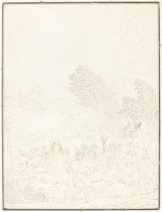 Noce de Village Village Bryllup, 1785. af Charles Melchior Descourtis