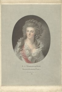 Portræt af Wilhelmina af Preussen, prinsesse af Orange-Nassau F: S: Wilhelmine de Prusse Princesse d