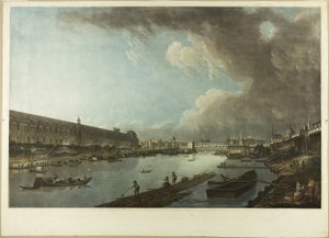 Udsigt over Tuilerierne, Louvre og Pont Neuf