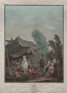 Landsby bryllup af Charles Melchior Descourtis