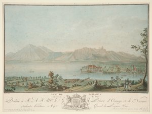 Udsigt fra Schadau på Thun-søen (efter Clement)