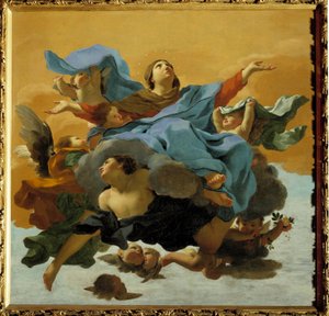 The Assumption of the Virgin Maleri af Charles Mellin (1597-1649) Privat samling fra det 17. århundrede