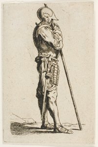 En Soldat Stående, i Profil af Charles Meryon