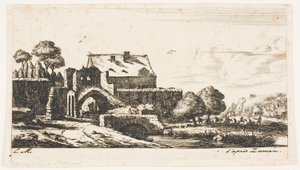 En vandmølle nær Saint-Denis af Charles Meryon