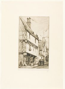 Et gammelt hus ved Bourges af Charles Meryon