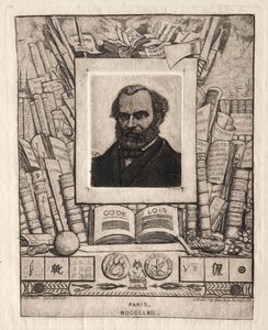 Armand Gueraud fra Nantes, Bogtrykker og Bogstavmand af Charles Meryon