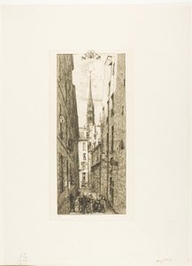 Chantrey Street, Paris af Charles Meryon