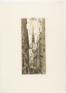 Chantrey Street, Paris af Charles Meryon