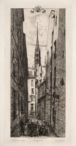 Chantrey Street, Paris af Charles Meryon