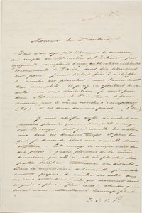 Autograferet brev fra Charles Meryon af Charles Meryon
