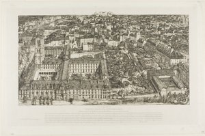 College Henry IV (eller Lycée Napoléon), Paris af Charles Meryon