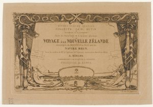 Omslag til en rejse til New Zealand (1842-46) af Charles Meryon