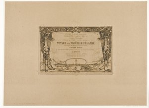 Omslag til en rejse til New Zealand (1842-46) af Charles Meryon
