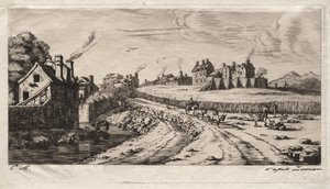 Indgang til Faubourg, Saint-Marceau, Paris, 1850.