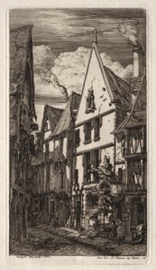 Raderinger af Paris: i Bourges af Charles Meryon